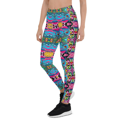 Women's Leggings - Hello, Dragongato