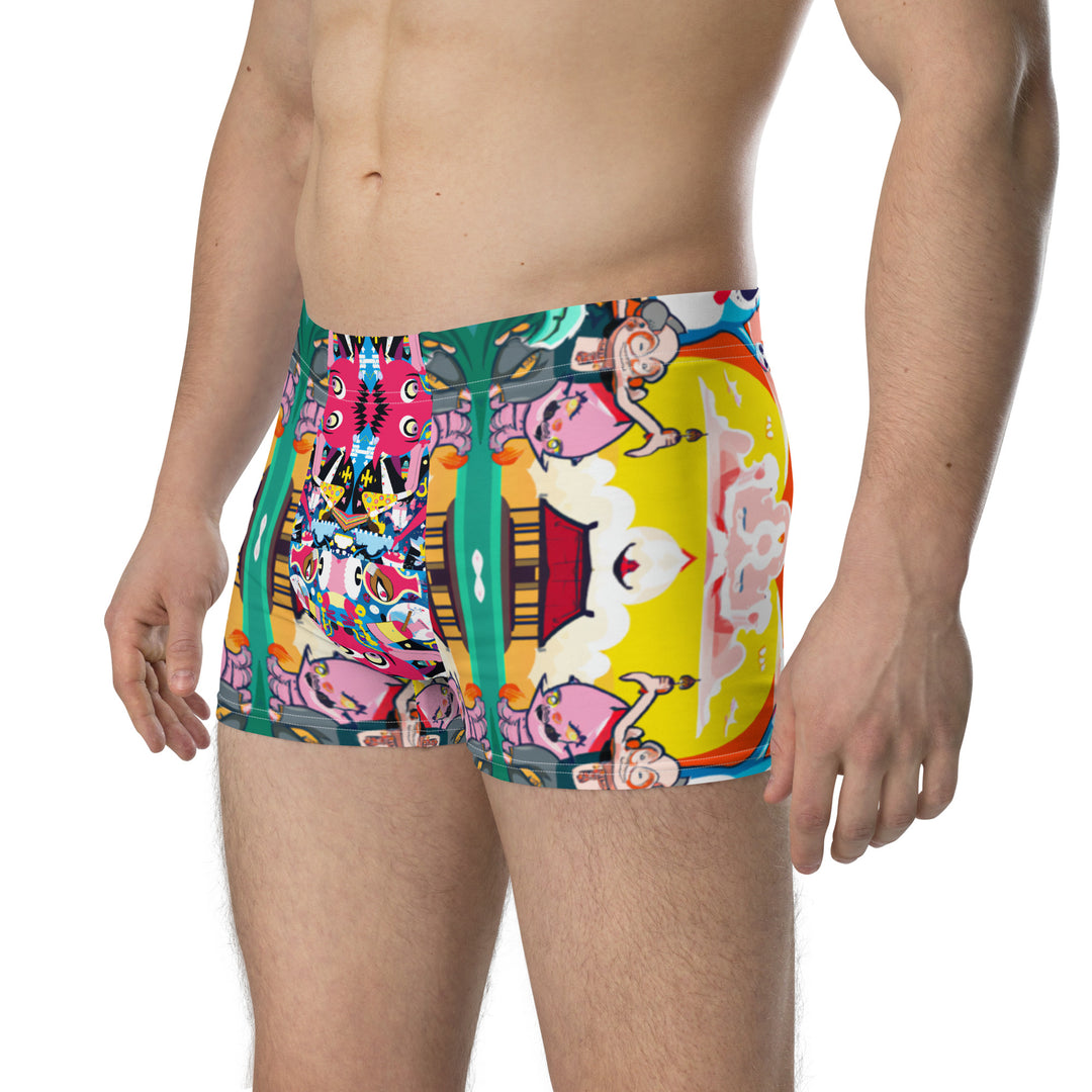 Men's Boxer Briefs - Hello, Gato + Isle of Pups