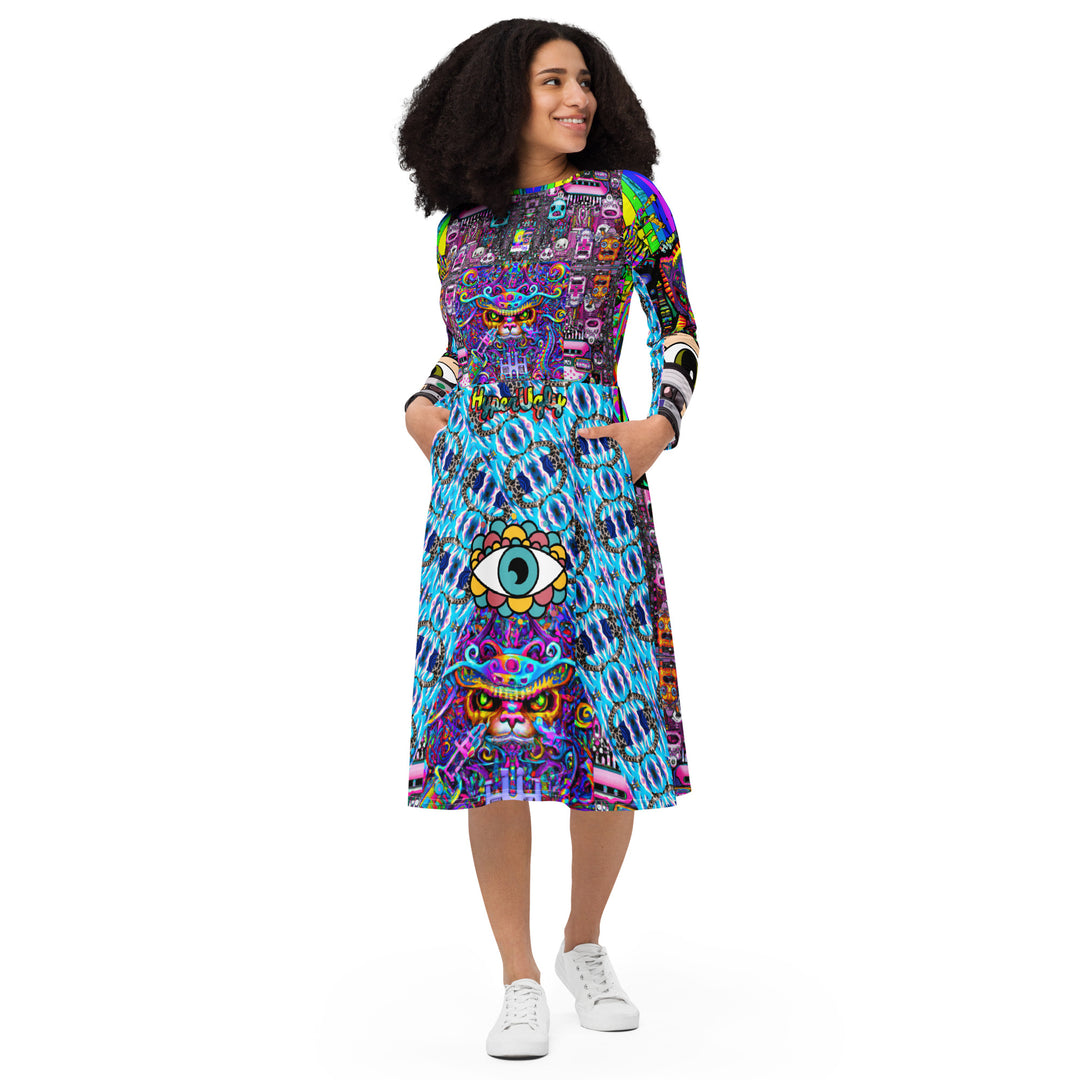 Midi Dress - Curious Miss Frank