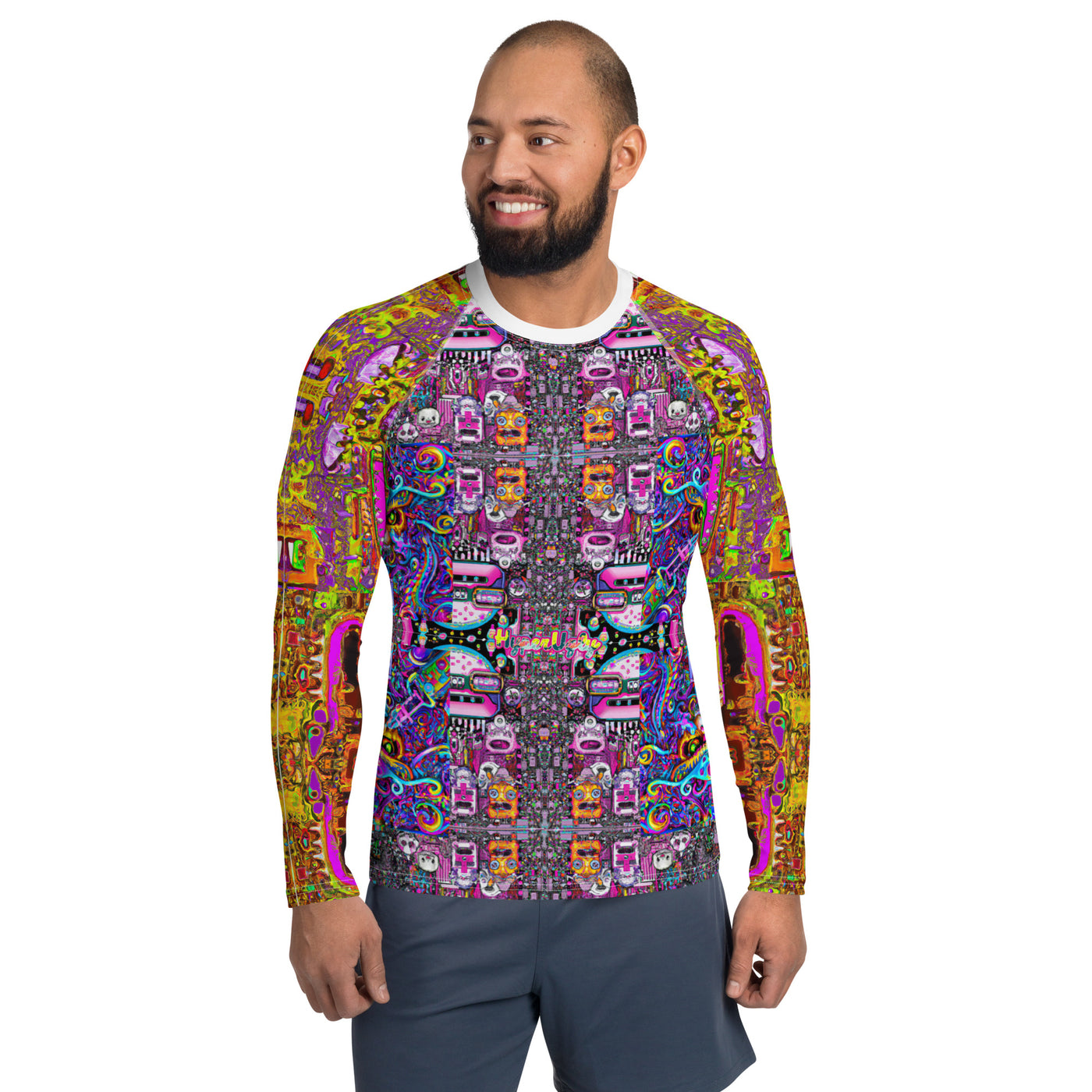 Men's Rash Guard - Curious Boogie Person