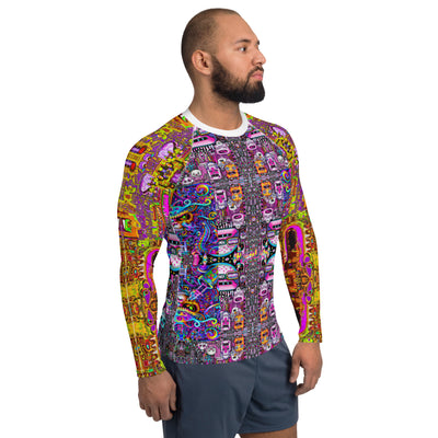 Men's Rash Guard - Curious Boogie Person